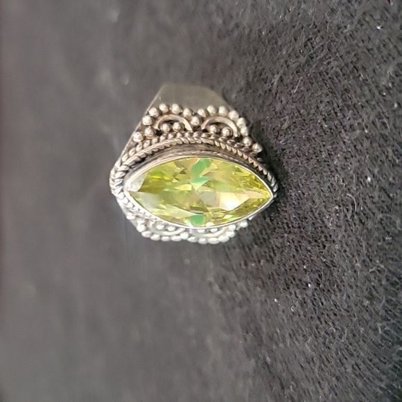 925 lemon quartz ring - Picture 6 of 10